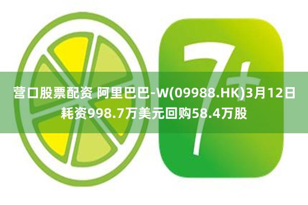 营口股票配资 阿里巴巴-W(09988.HK)3月12日耗资998.7万美元回购58.4万股