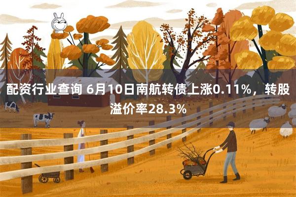配资行业查询 6月10日南航转债上涨0.11%，转股溢价率28.3%