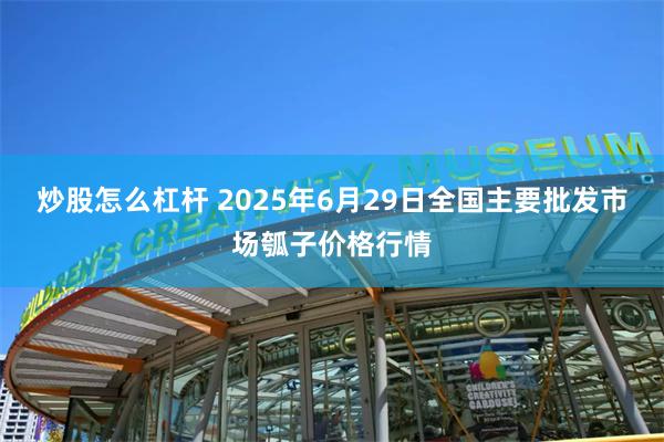 炒股怎么杠杆 2025年6月29日全国主要批发市场瓠子价格行情